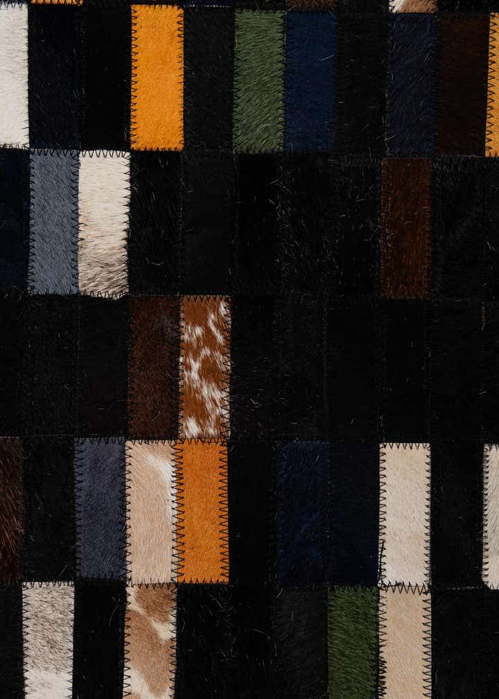 5' 2 x 8' Cowhide - Patchwork Rug