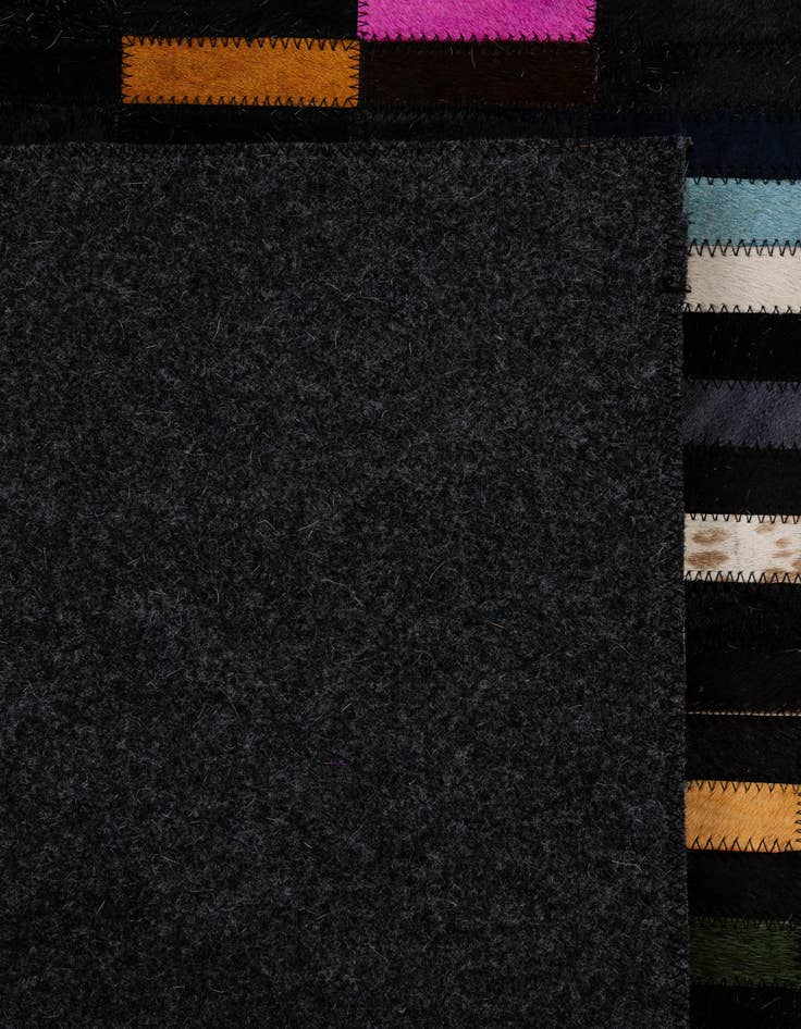 Detail image of 5' 2 x 8' Cowhide - Patchwork Rug