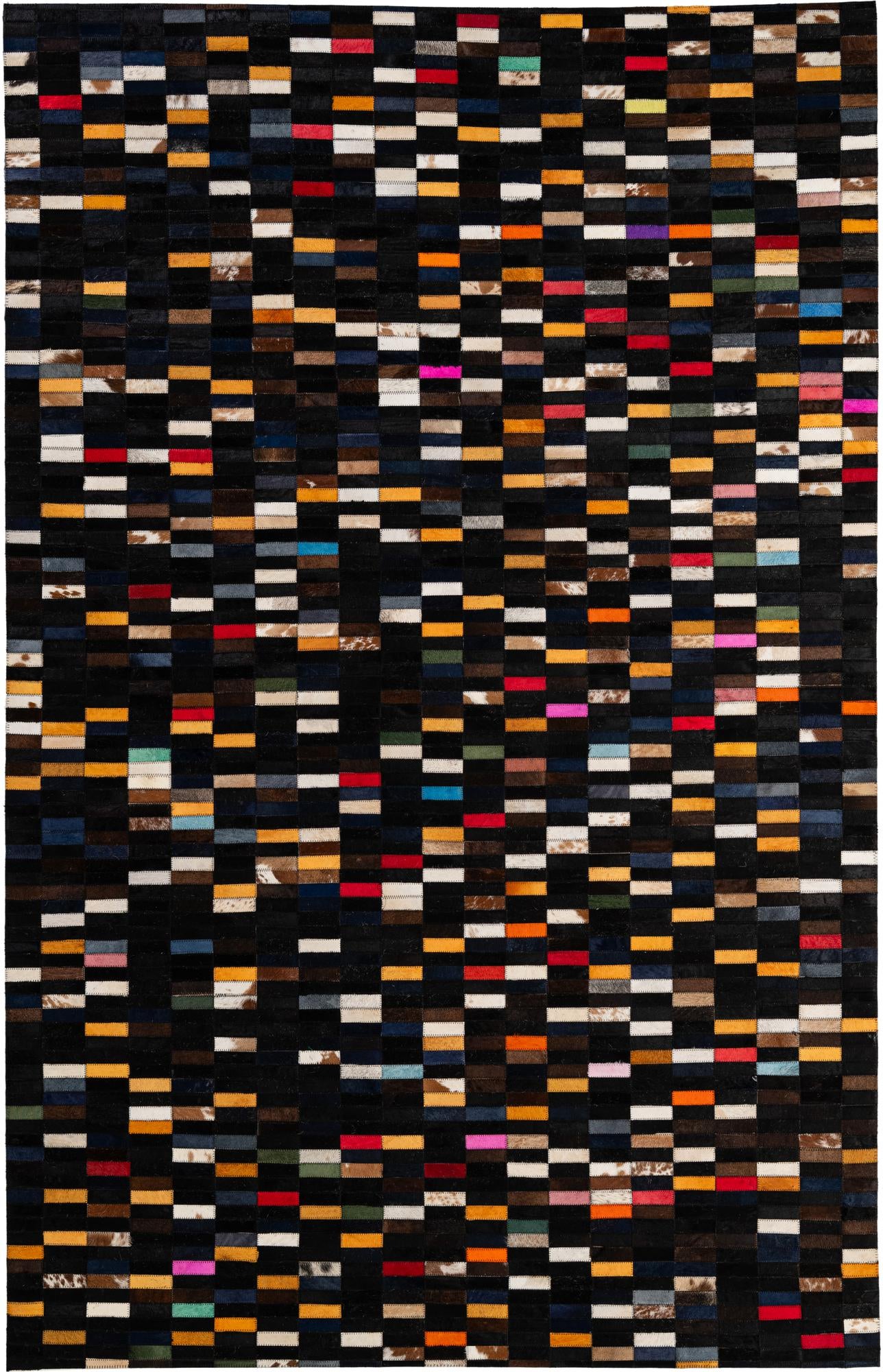 5' 2 x 8' Cowhide - Patchwork Rug