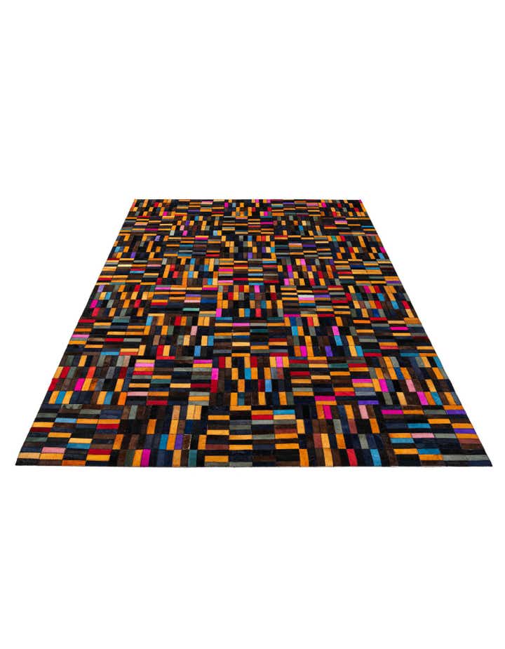 4' 11 x 7' 10 Cowhide - Patchwork Rug