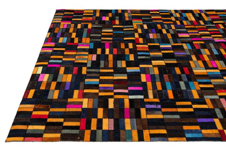 4' 11 x 7' 10 Cowhide - Patchwork Rug