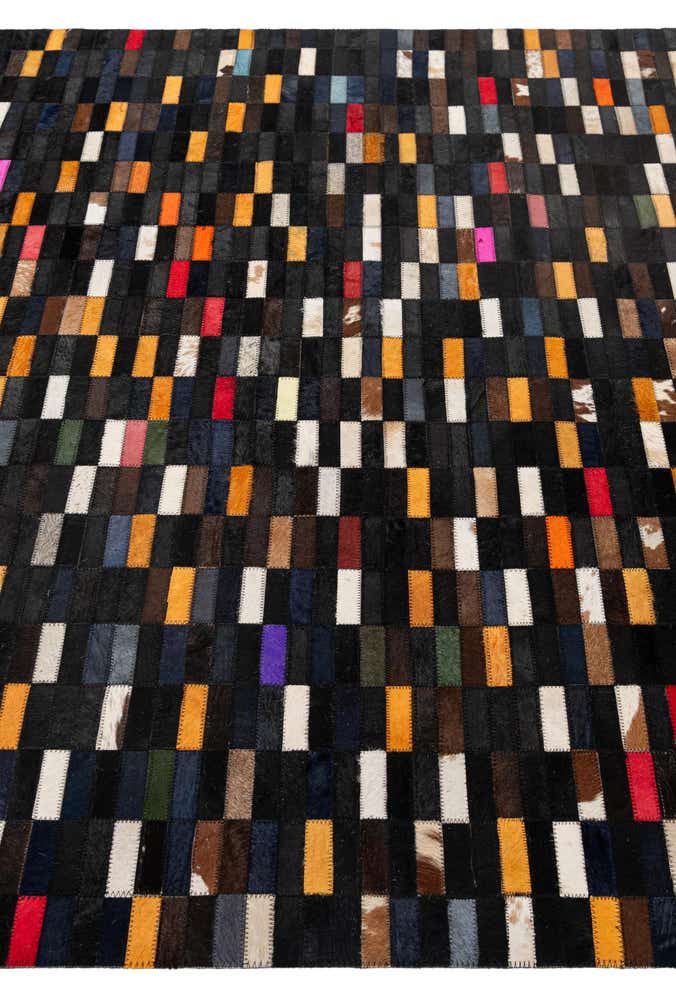 5' 2 x 8' Cowhide - Patchwork Rug