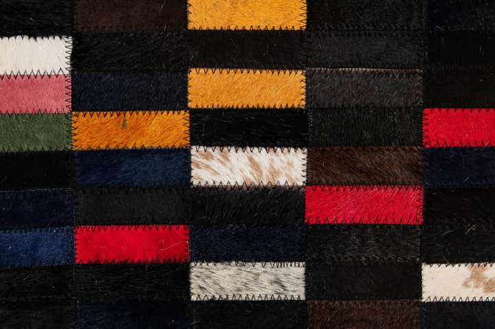 5' 2 x 8' Cowhide - Patchwork Rug