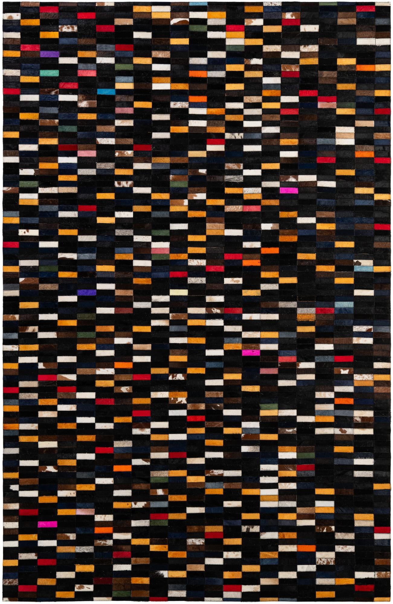 5' 2 x 8' Cowhide - Patchwork Rug