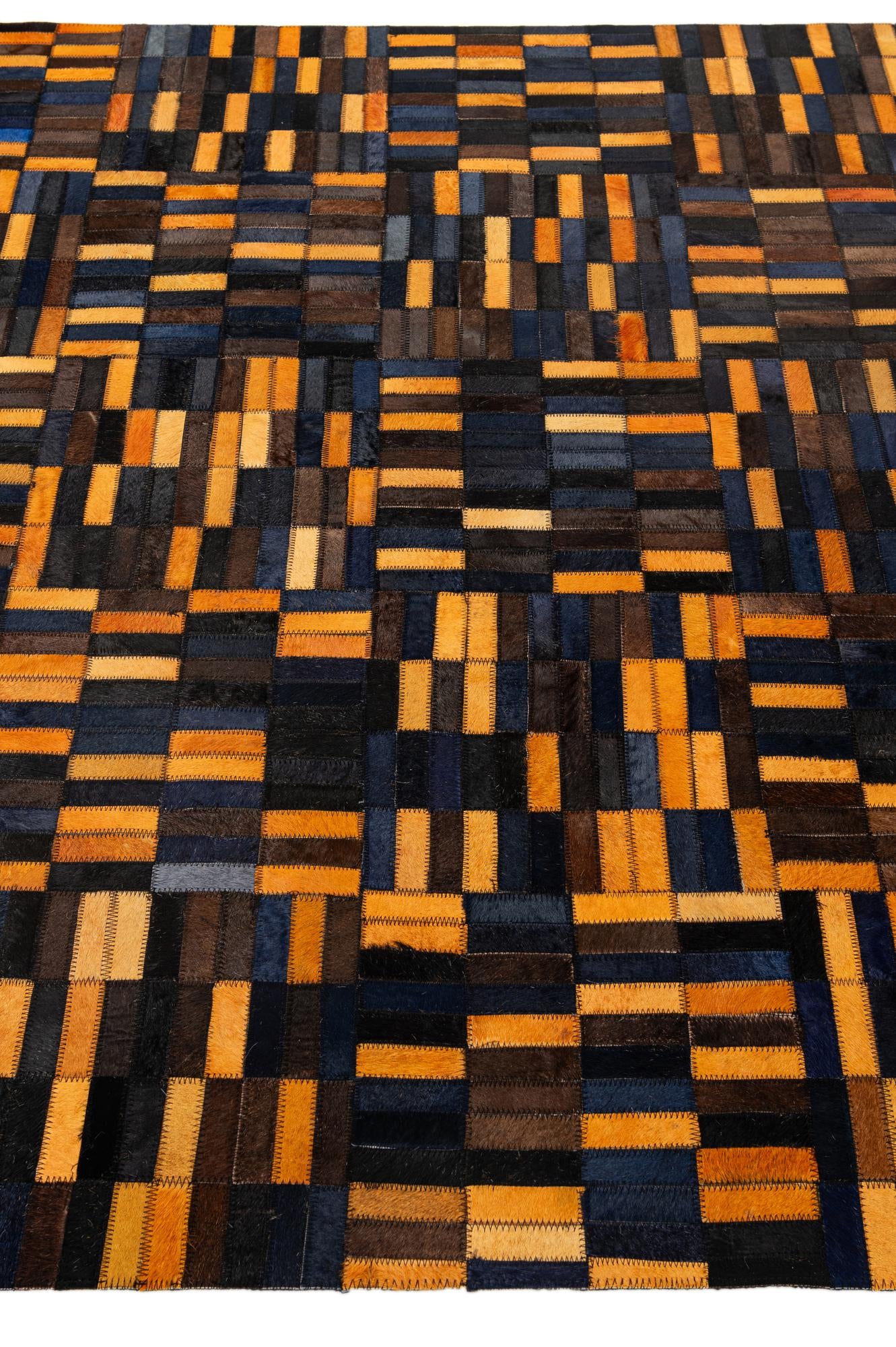 5' x 7' 11 Cowhide - Patchwork Rug