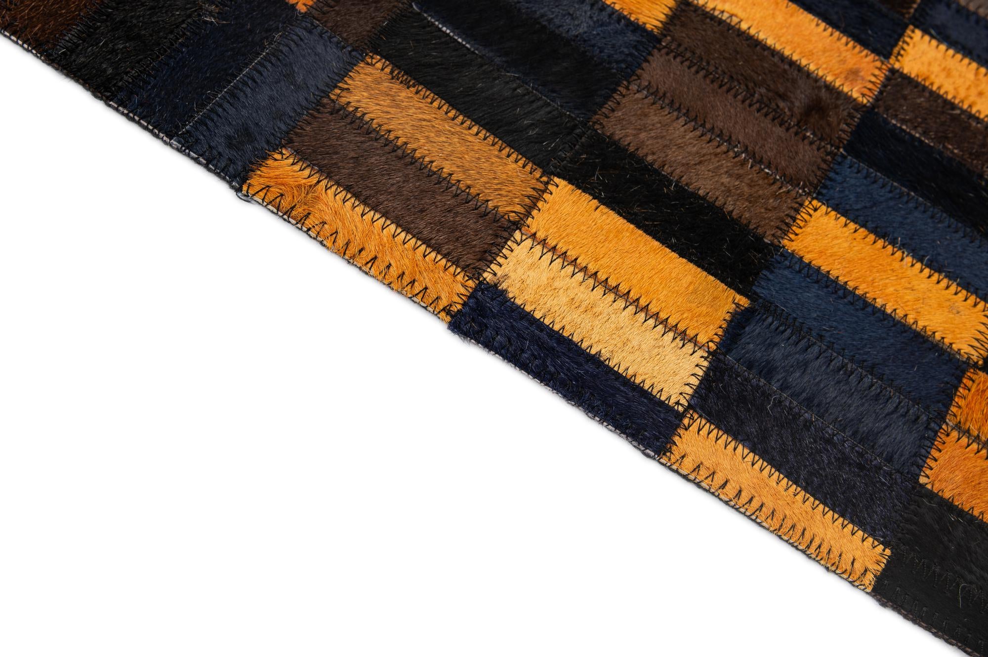 5' x 7' 11 Cowhide - Patchwork Rug