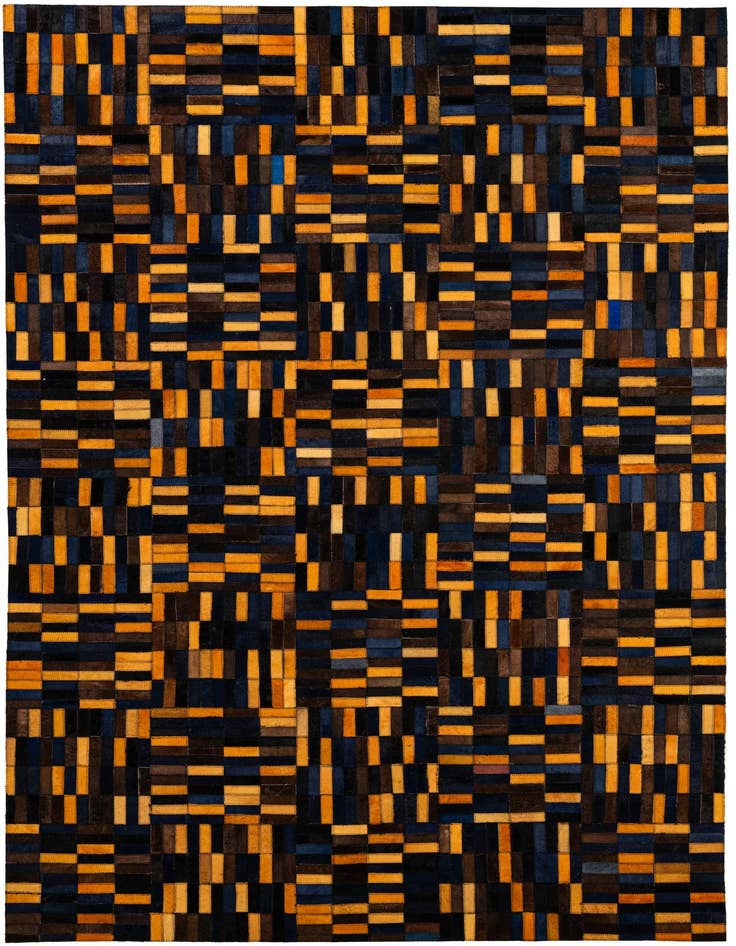 Detail image of 5' x 7' 11 Cowhide - Patchwork Rug