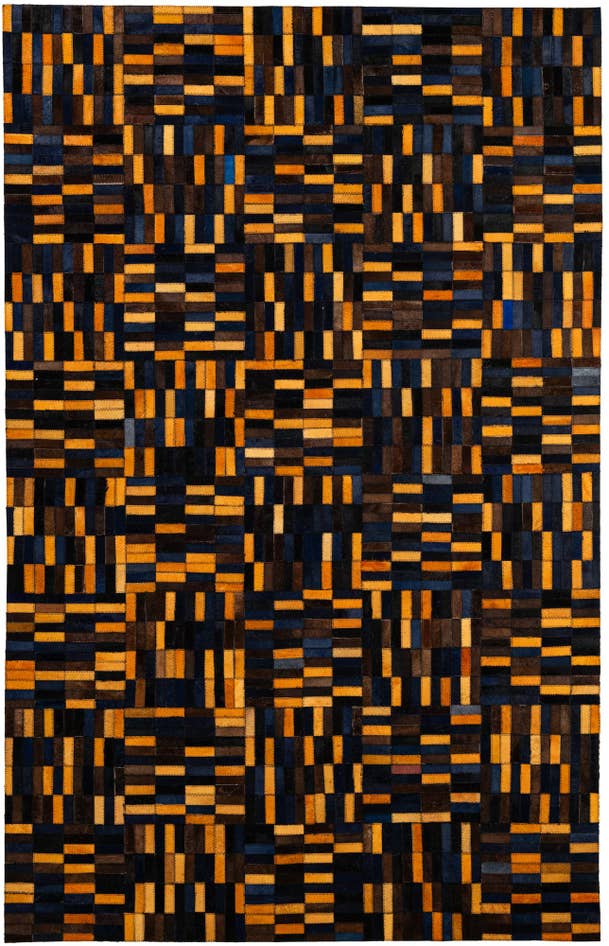 Detail image of 5' x 7' 11 Cowhide - Patchwork Rug