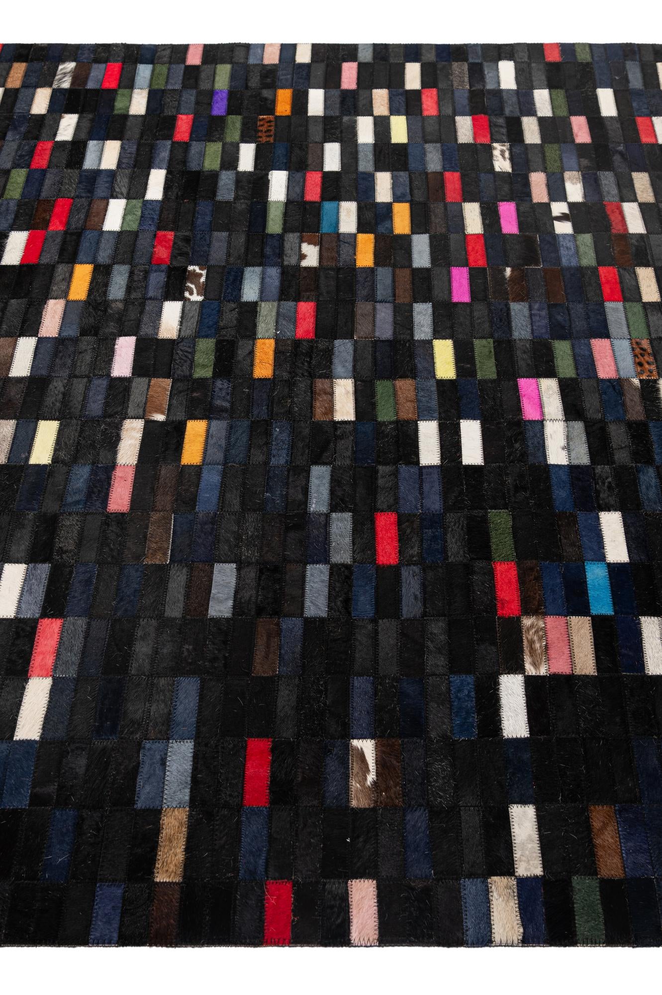 5' 2 x 7' 11 Cowhide - Patchwork Rug