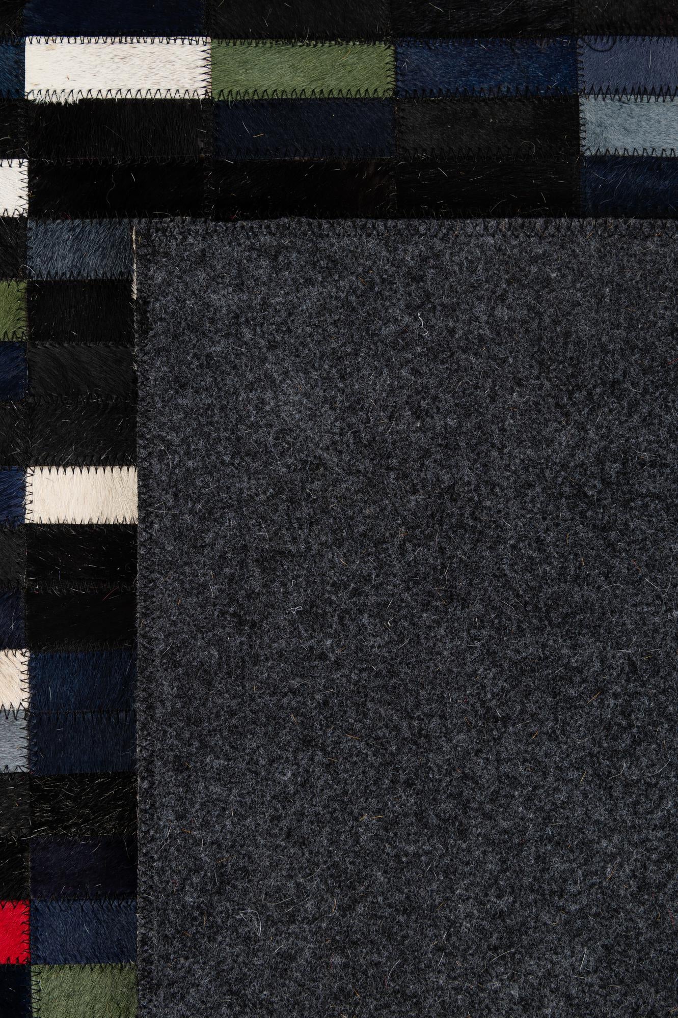 5' 2 x 7' 11 Cowhide - Patchwork Rug