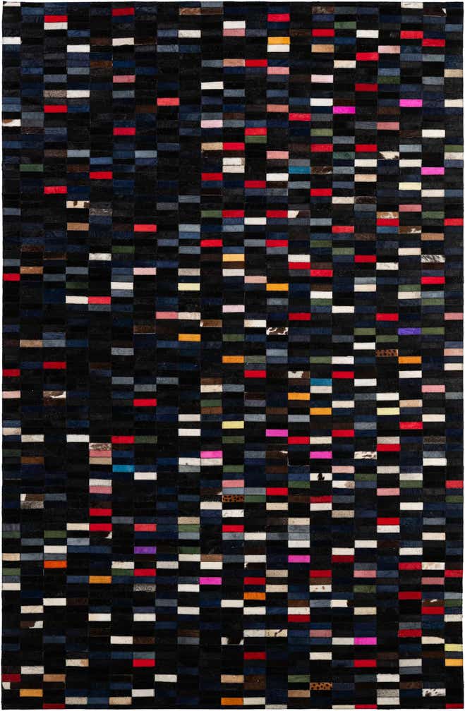 5' 2 x 7' 11 Cowhide - Patchwork Rug