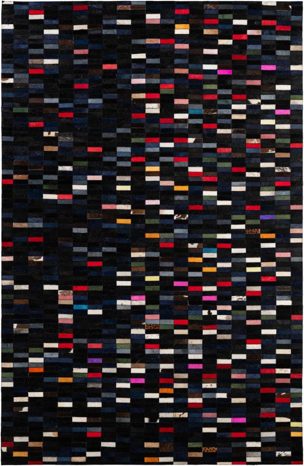 Detail image of 5' 2 x 7' 11 Cowhide - Patchwork Rug