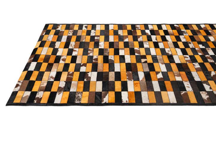 5' 2 x 8' 1 Cowhide - Patchwork Rug