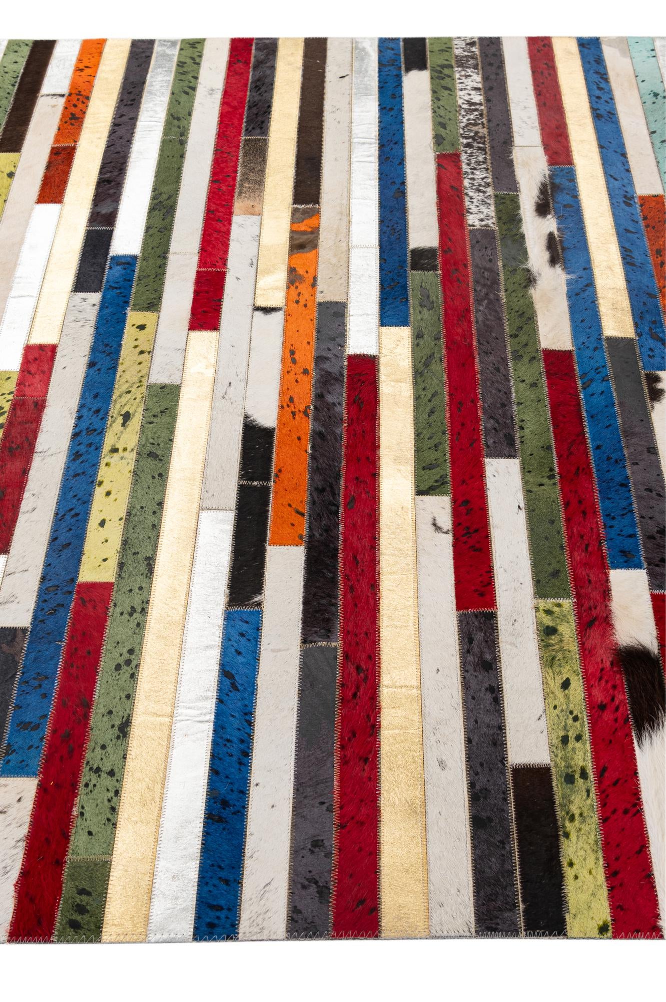 5' 1 x 8' 1 Cowhide - Patchwork Rug