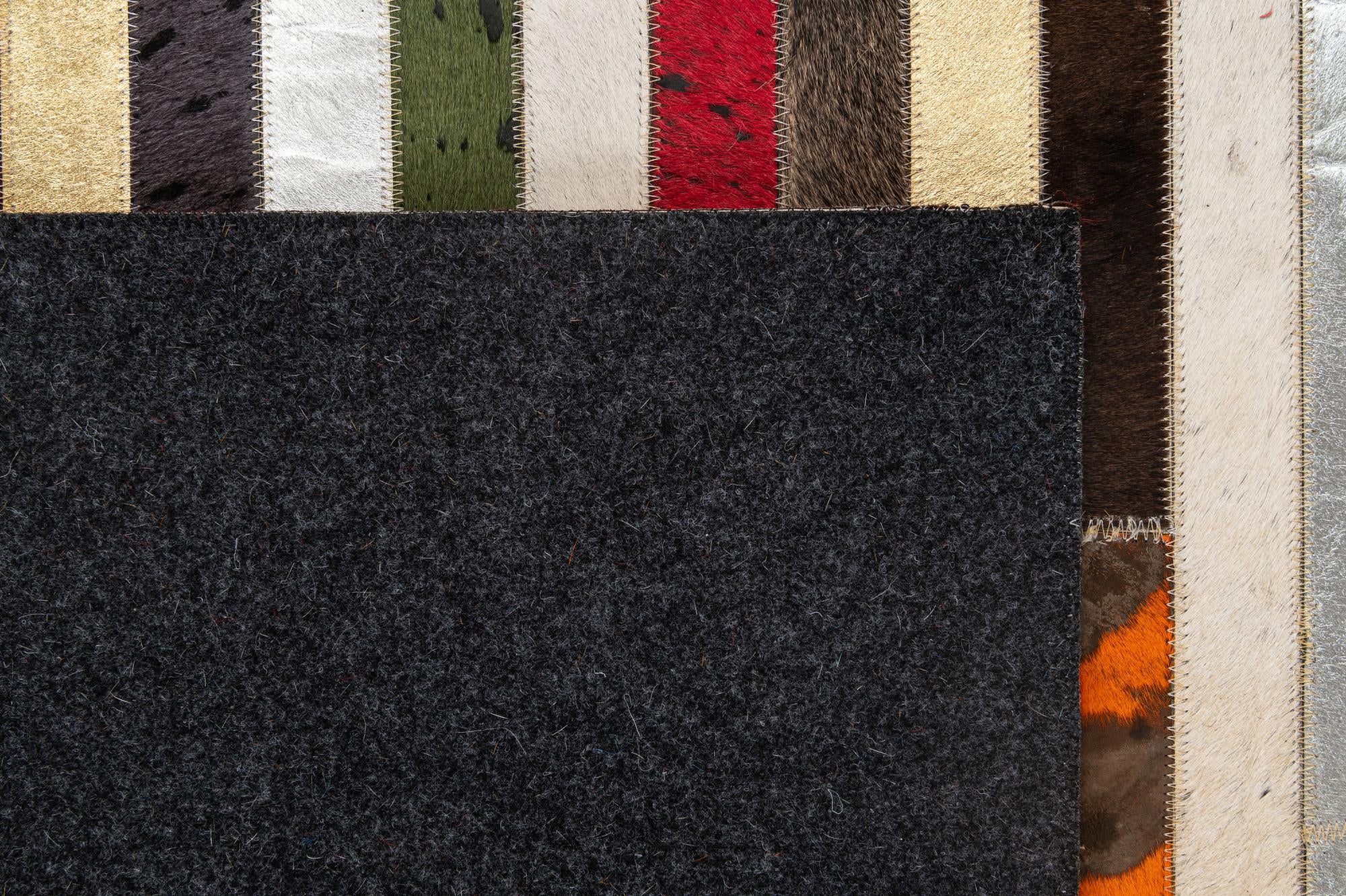 5' 1 x 8' 1 Cowhide - Patchwork Rug