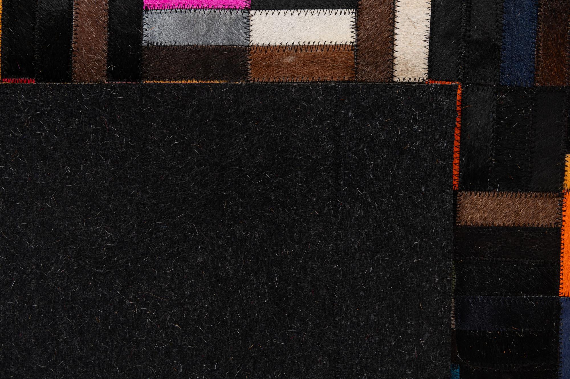 5' 1 x 8' Cowhide - Patchwork Rug