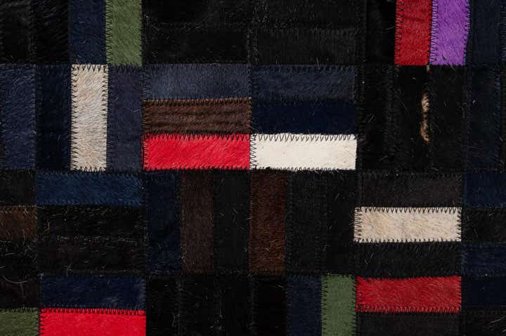 5' 1 x 8' Cowhide - Patchwork Rug