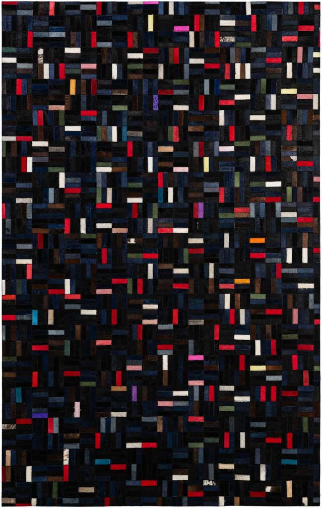 5' 1 x 8' Cowhide - Patchwork Rug