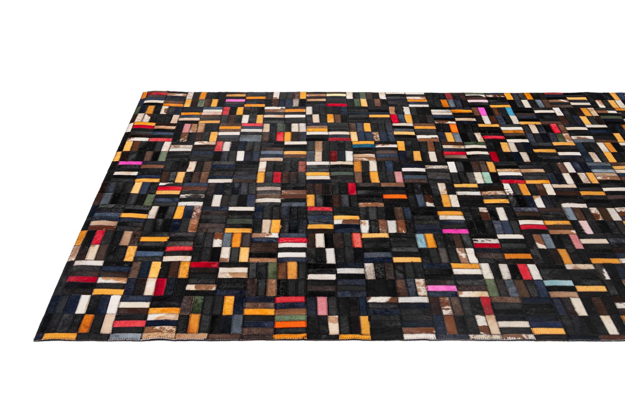 5' 1 x 7' 11 Cowhide - Patchwork Rug