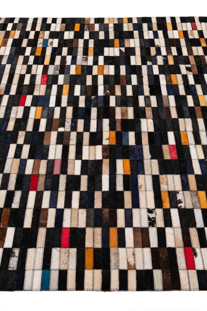 5' 2 x 8' Cowhide - Patchwork Rug