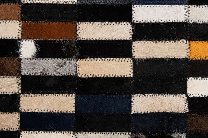 5' 2 x 8' Cowhide - Patchwork Rug