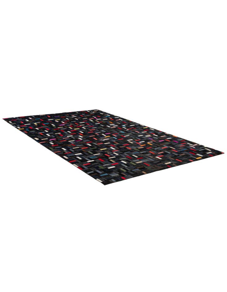 Detail image of 5' 1 x 8' Cowhide - Patchwork Rug
