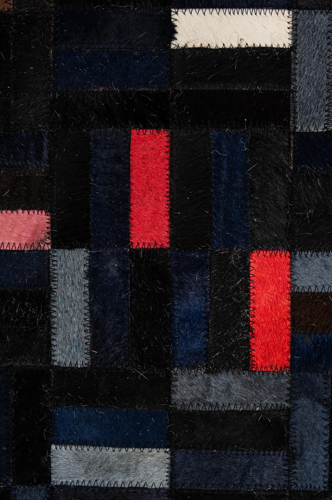 5' 1 x 8' Cowhide - Patchwork Rug