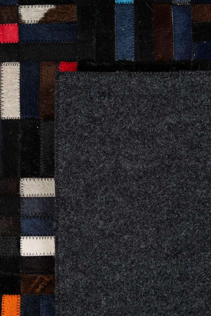 5' 1 x 8' Cowhide - Patchwork Rug