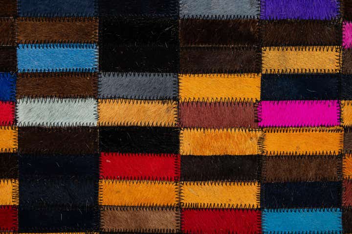 5' x 7' 11 Cowhide - Patchwork Rug