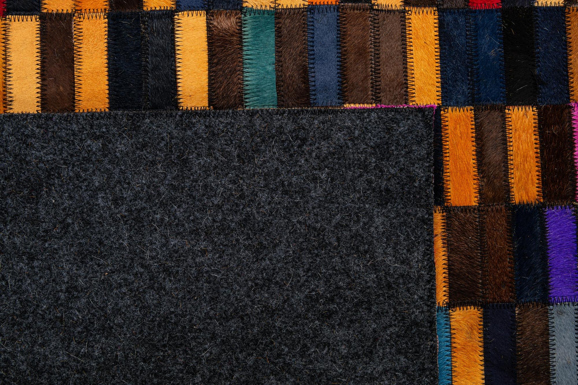 5' x 7' 11 Cowhide - Patchwork Rug