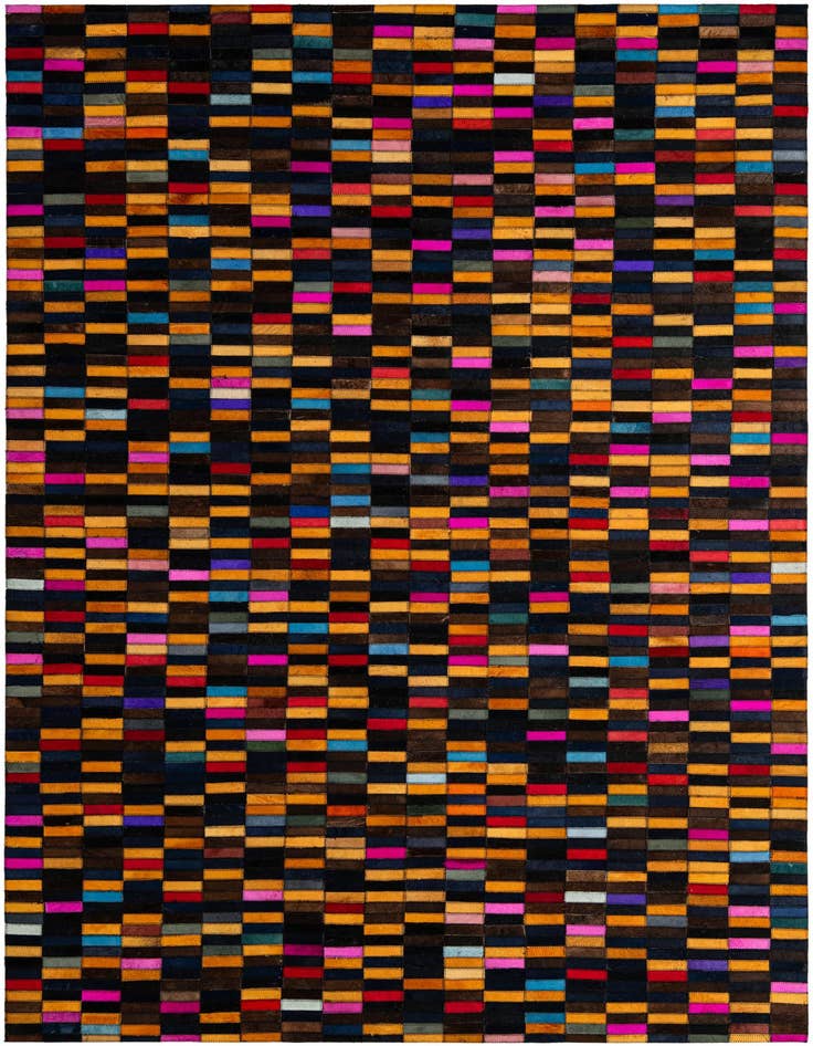 Detail image of 5' x 7' 11 Cowhide - Patchwork Rug