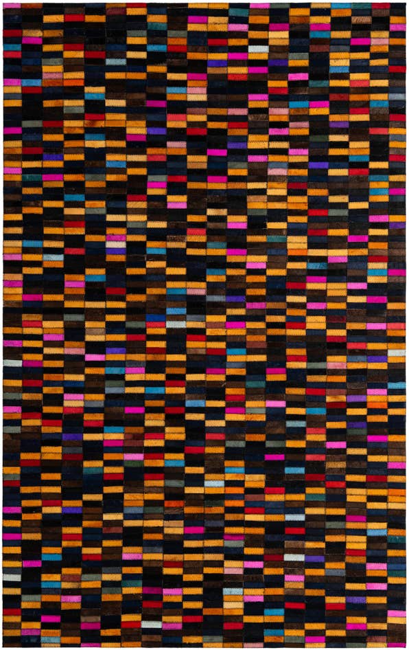 Detail image of 5' x 7' 11 Cowhide - Patchwork Rug