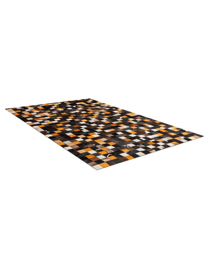 5' 2 x 7' 11 Cowhide - Patchwork Rug