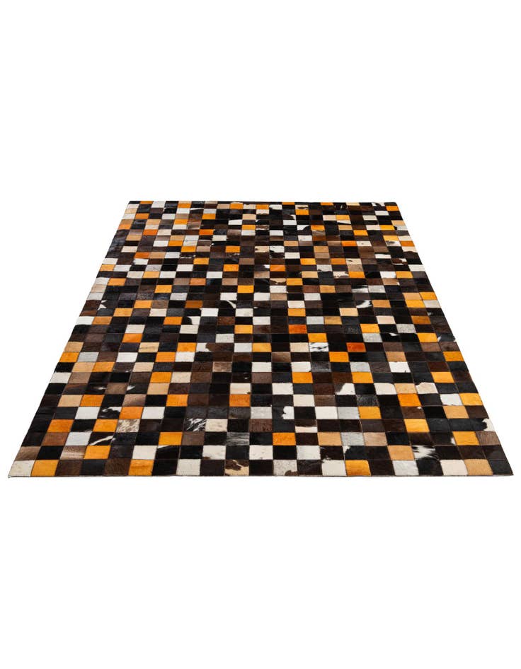 Detail image of 5' 2 x 7' 11 Cowhide - Patchwork Rug