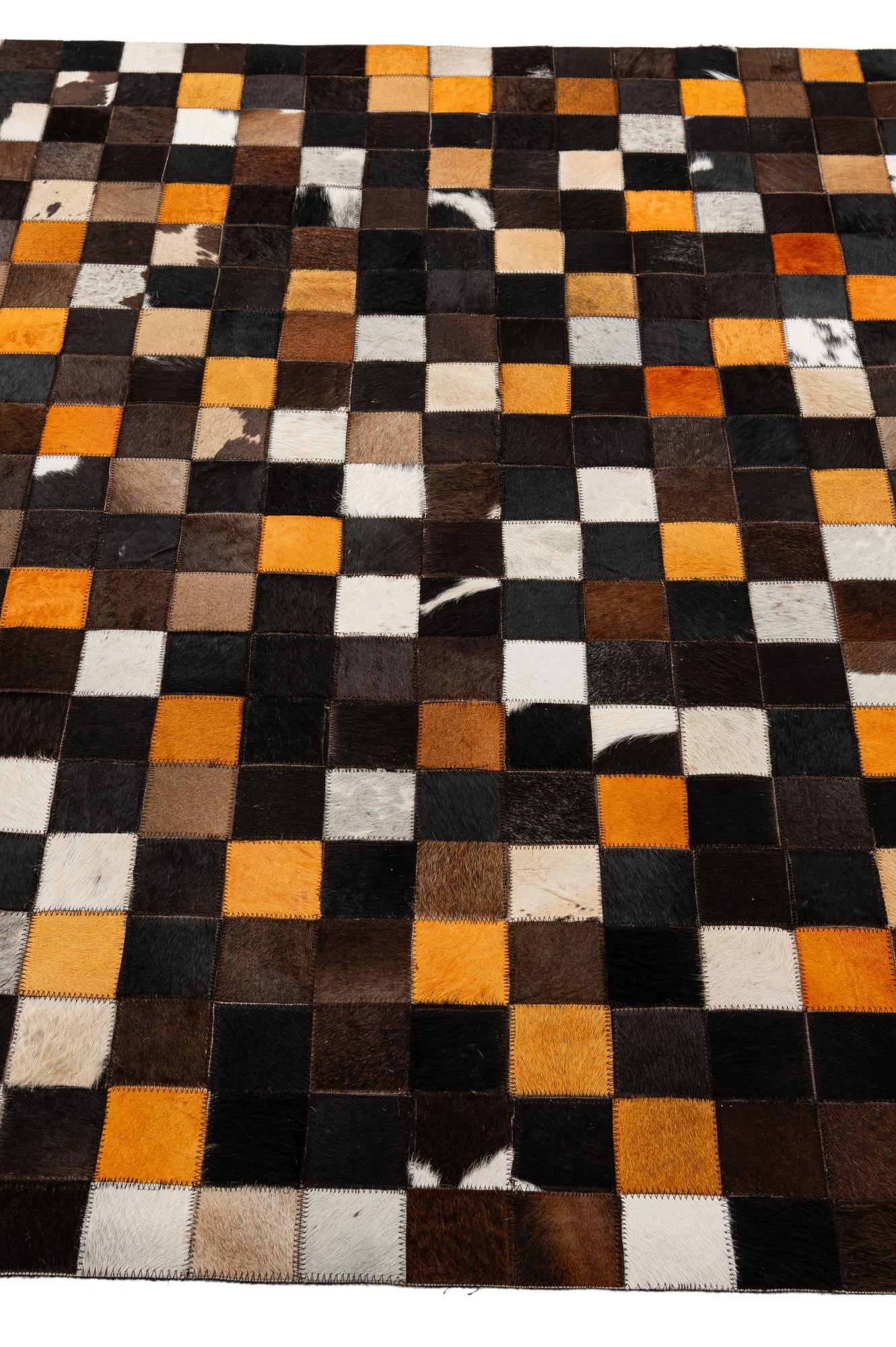 5' 2 x 7' 11 Cowhide - Patchwork Rug