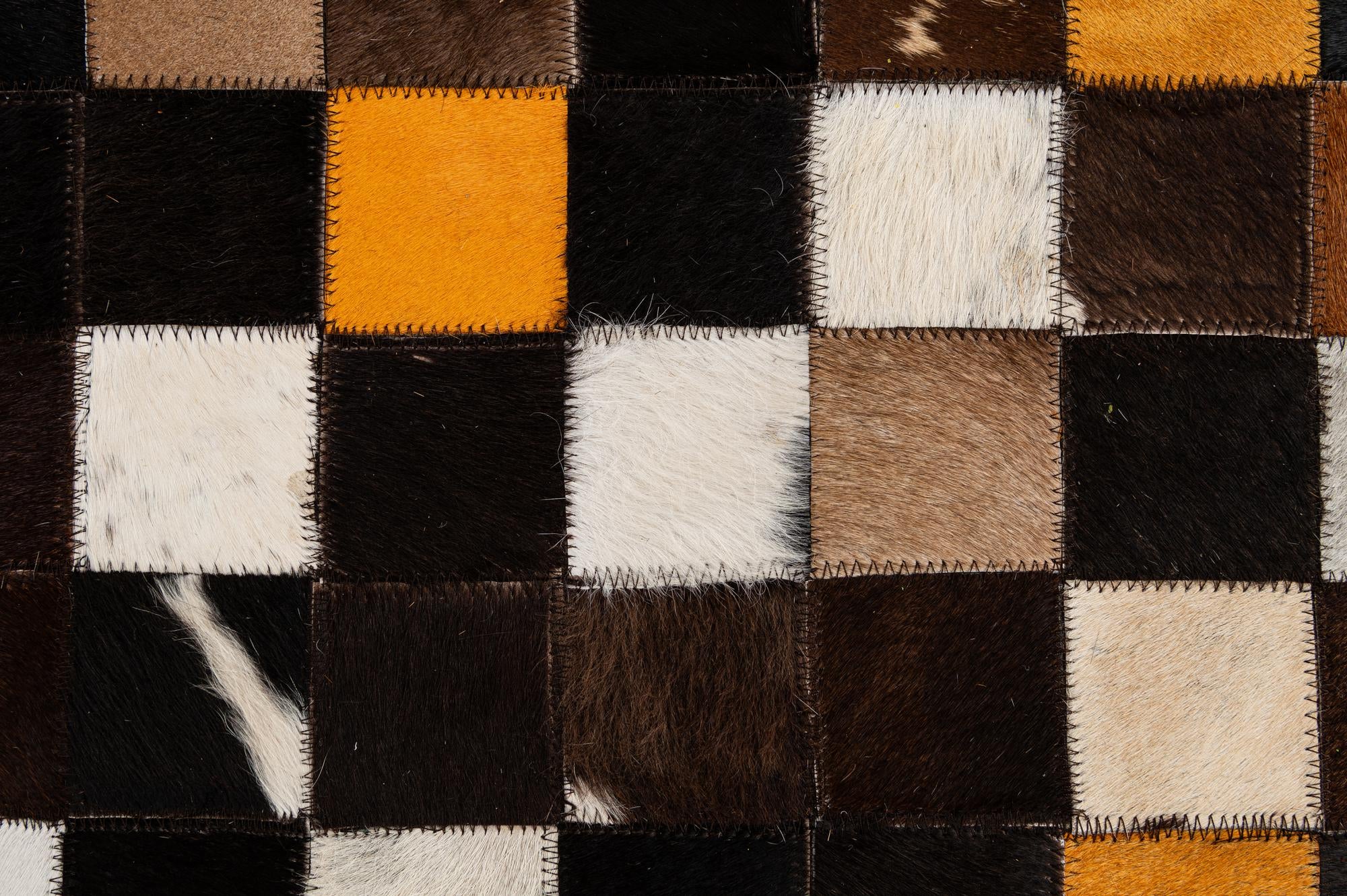 5' 2 x 7' 11 Cowhide - Patchwork Rug
