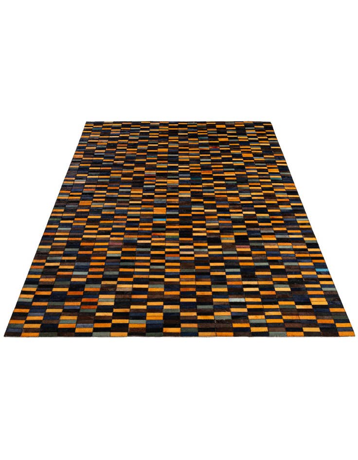 Detail image of 5' x 8' 1 Cowhide - Patchwork Rug