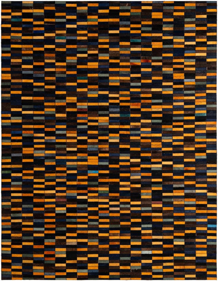 Detail image of 5' x 8' 1 Cowhide - Patchwork Rug
