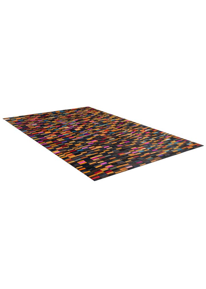 4' 11 x 8' Cowhide - Patchwork Rug