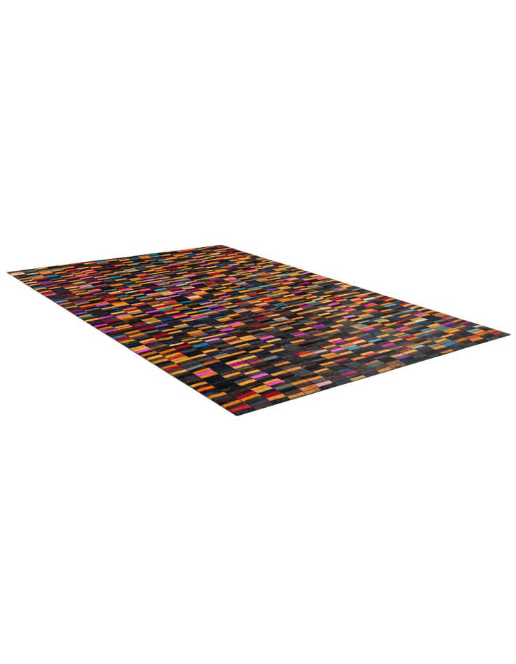 Detail image of 4' 11 x 8' Cowhide - Patchwork Rug