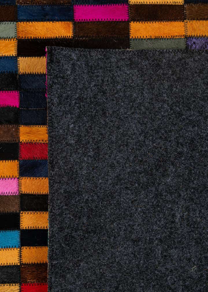 4' 11 x 8' Cowhide - Patchwork Rug