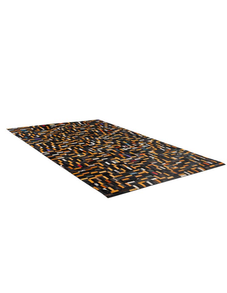 Detail image of 4' 11 x 8' 1 Cowhide - Patchwork Rug