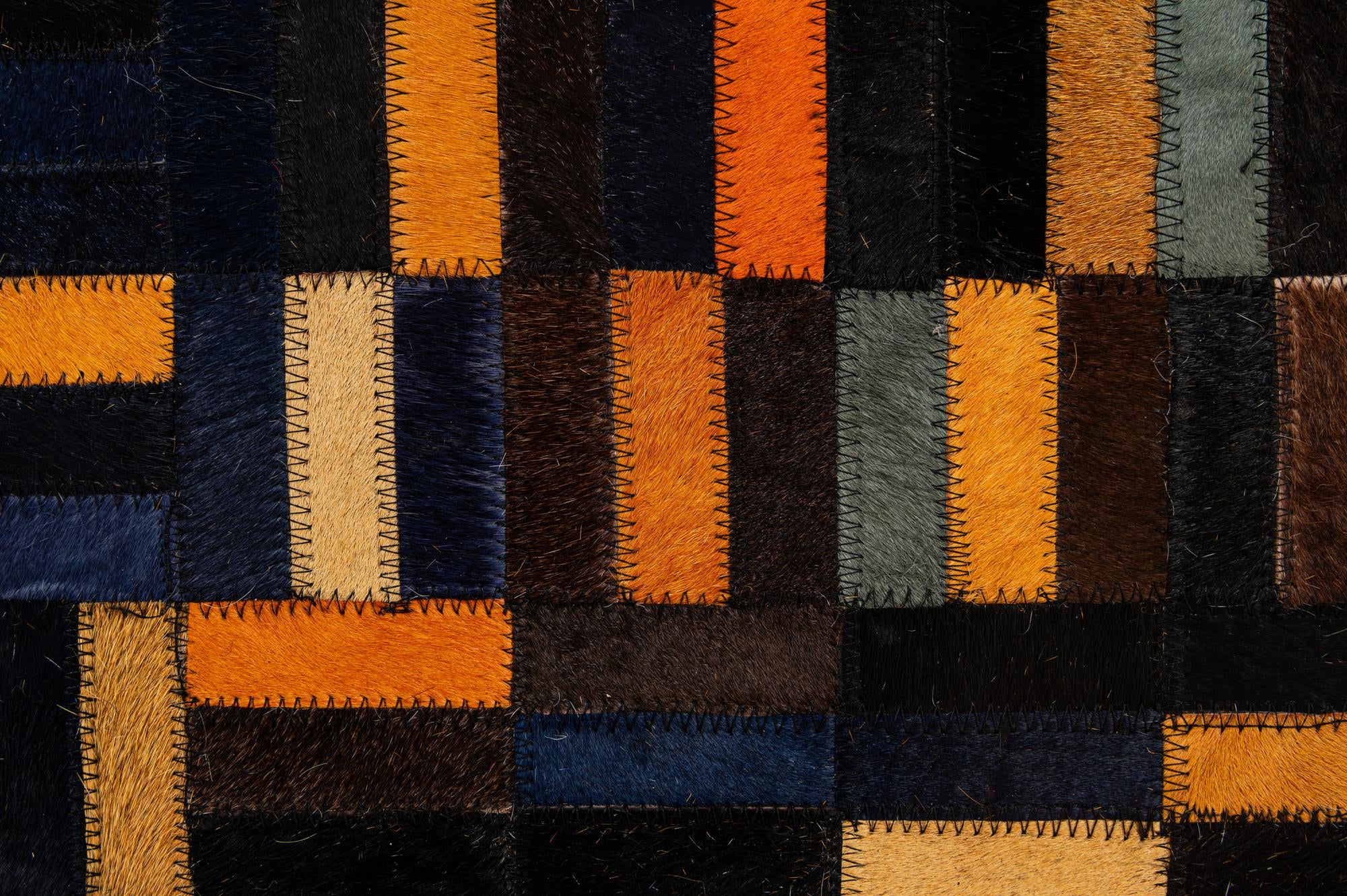 5' 1 x 7' 11 Cowhide - Patchwork Rug