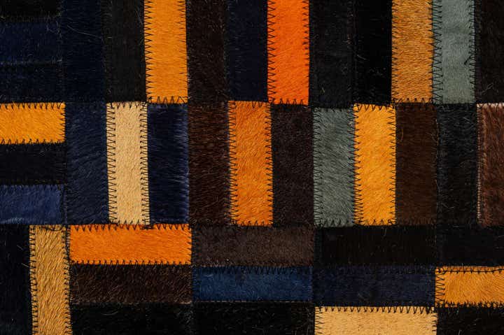5' 1 x 7' 11 Cowhide - Patchwork Rug