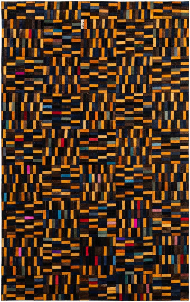5' 1 x 7' 11 Cowhide - Patchwork Rug