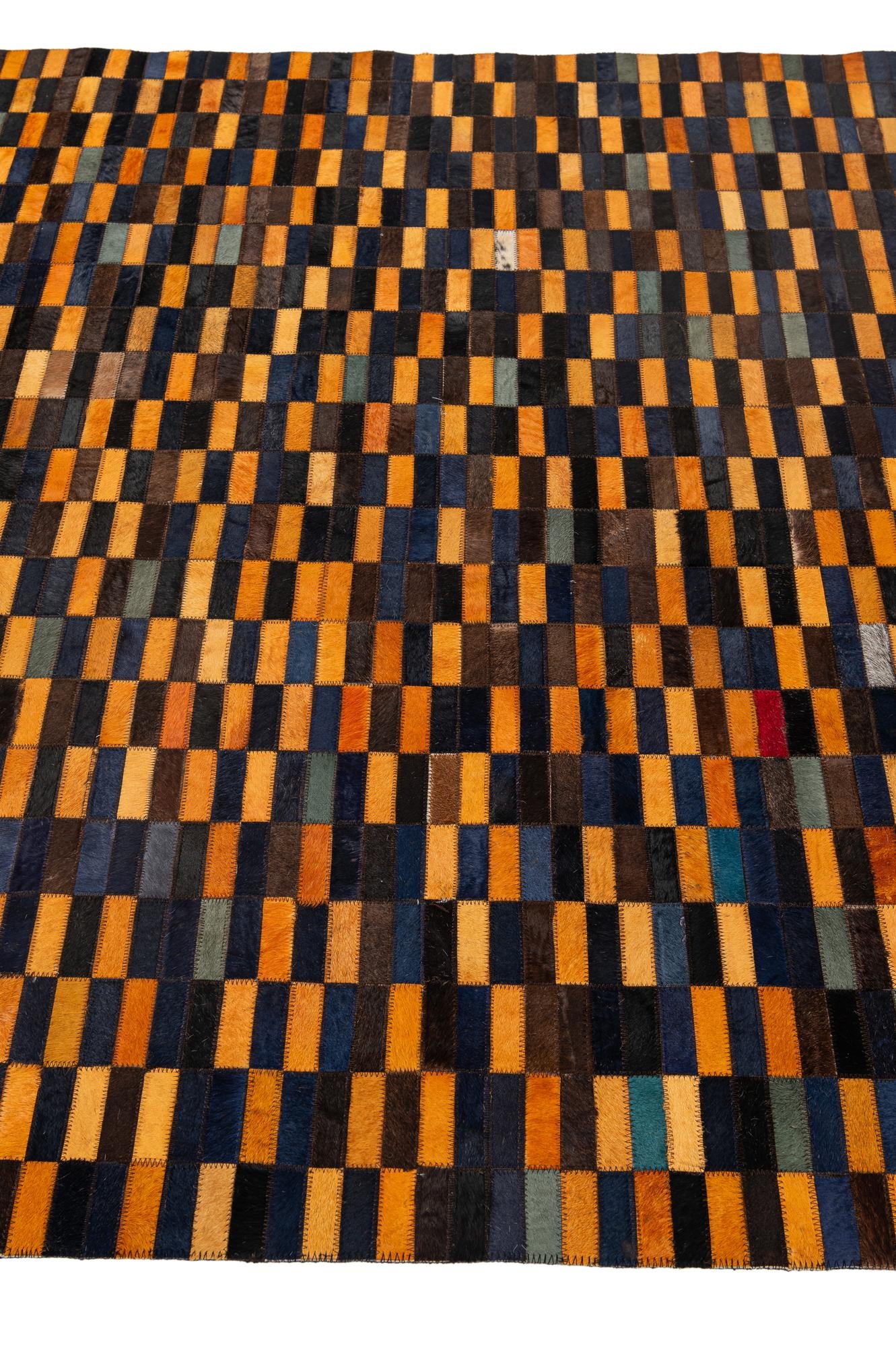 5' 3 x 7' 11 Cowhide - Patchwork Rug