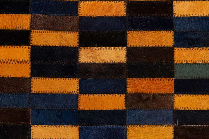 5' 3 x 7' 11 Cowhide - Patchwork Rug