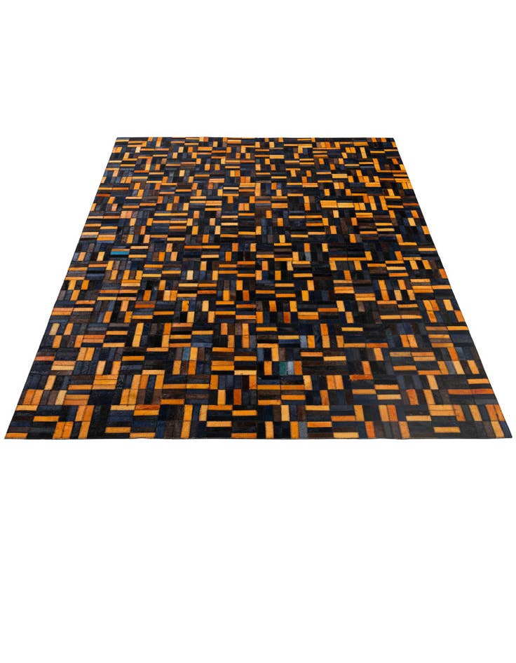 Detail image of 4' 11 x 7' 11 Cowhide - Patchwork Rug