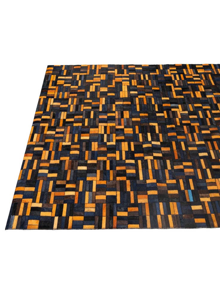 Detail image of 4' 11 x 7' 11 Cowhide - Patchwork Rug