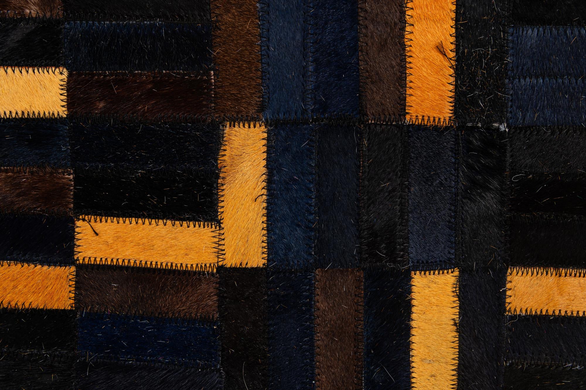 4' 11 x 7' 11 Cowhide - Patchwork Rug